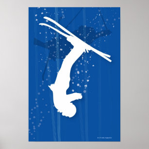 Poster Skieur libre