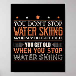 Poster Skieur Nautique Vous Narretez Pas Le Ski Nautique 