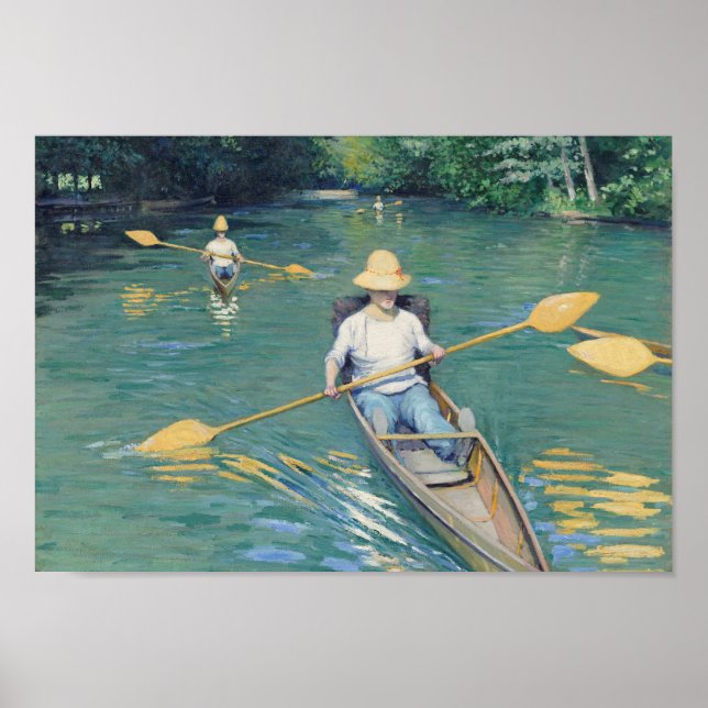 Poster Skiffs - Gustave Caillebotte (Devant)