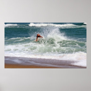 Poster Skimboard par Shirley Taylor