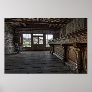 Poster Skinner's Saloon — Bannack Ghost Town Montana