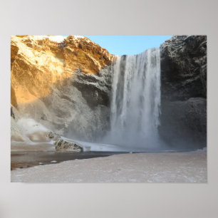 Poster Skogafoss Islande