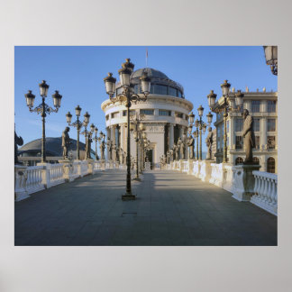 Poster Skopje, Macédoine