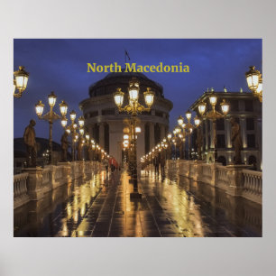 Poster Skopje, Macédoine du Nord