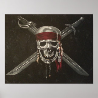 Poster Skull and Cross Bones