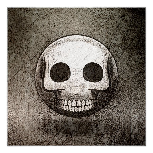 Poster Skullmoji Vintage (Devant)