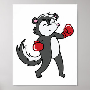 Poster Skunk Boxe