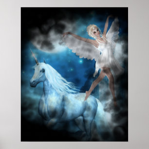 Poster Sky Féerie Aspar et Unicorn Vignette