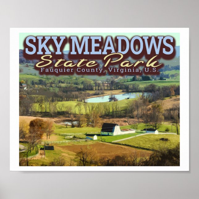 POSTER SKY MEADOWS - VIRGINIE (Devant)
