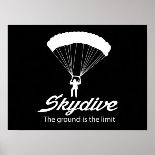 Poster Skydive le sol est la limite