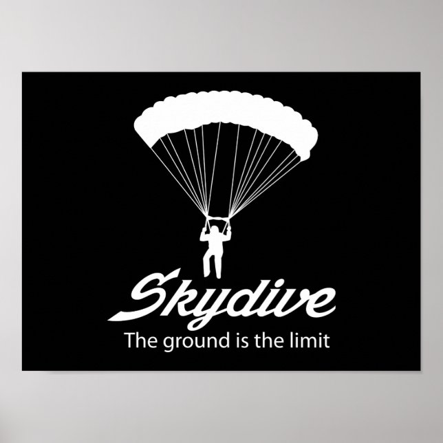 Poster Skydive le sol est la limite (Devant)