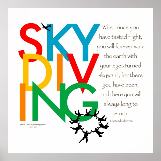 Poster Skydiving Desire (Devant)