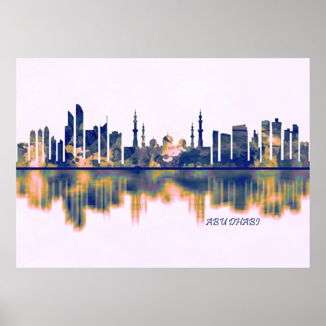Poster Skyline Abu Dhabi (Devant)