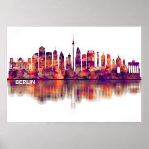 Poster Skyline allemand de Berlin