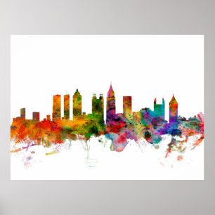 Poster Skyline Atlanta Georgia