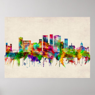 Poster Skyline Binghamton New York