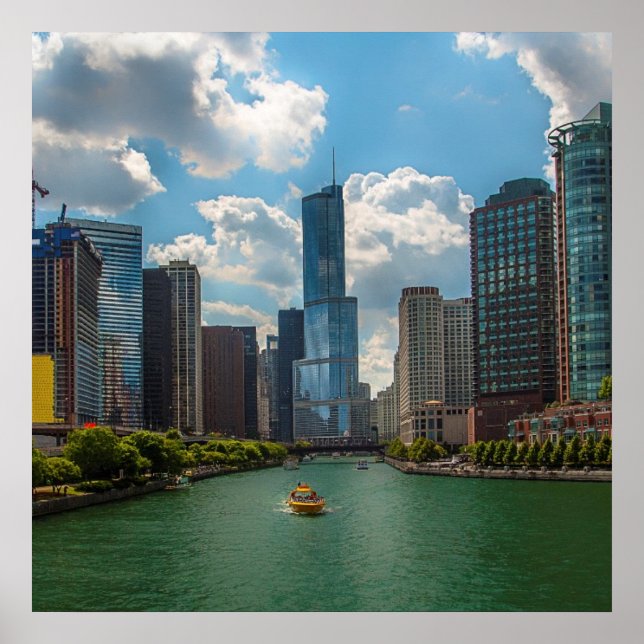 Poster Skyline Chicago (Devant)