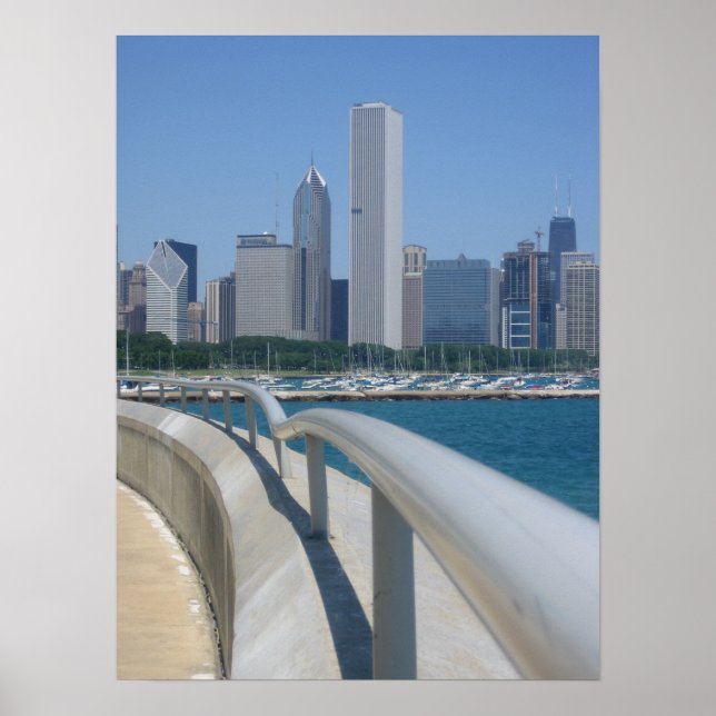 Poster Skyline, Chicago, IL (Devant)