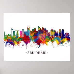 Poster Skyline d'Abou Dhabi