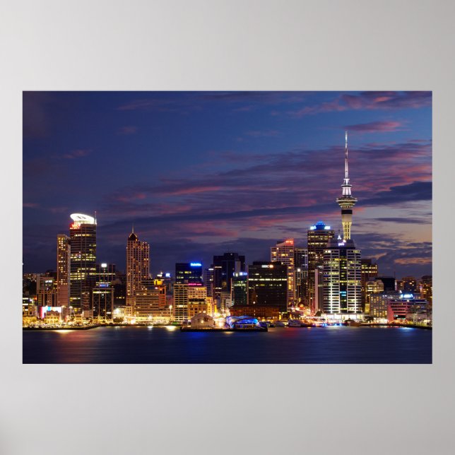 Poster Skyline de Auckland City (Devant)