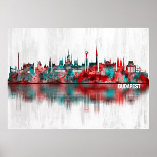 Poster Skyline de Budapest