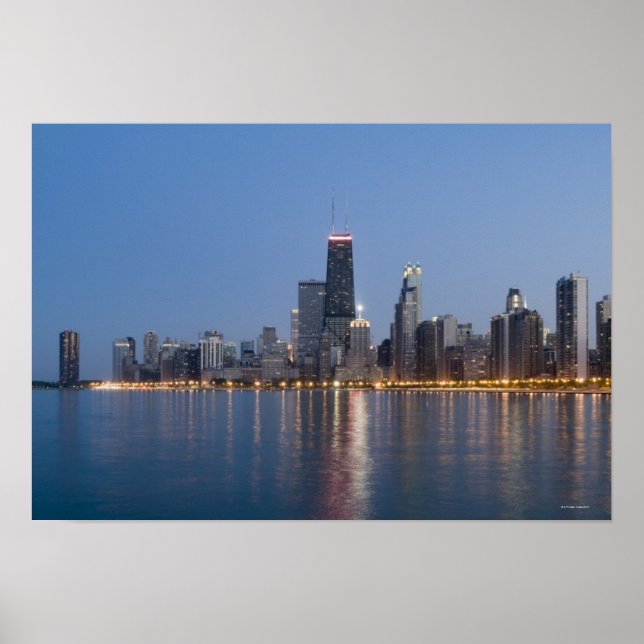 Poster Skyline de Chicago (Devant)