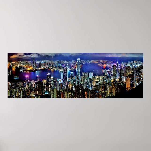 Poster Skyline de Hong Kong (Devant)
