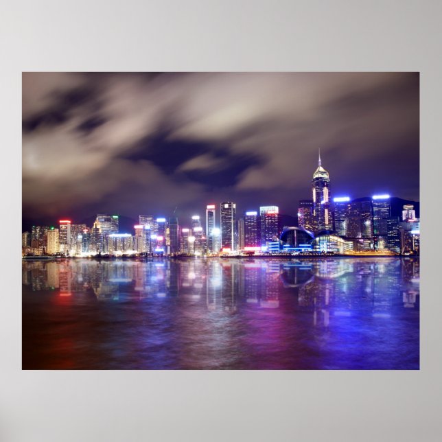 Poster Skyline de Hong Kong (Devant)