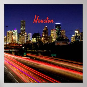 Poster Skyline de Houston Texas City