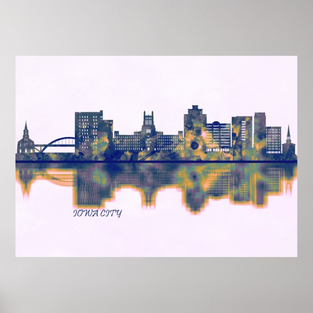 Poster Skyline de Iowa (Devant)