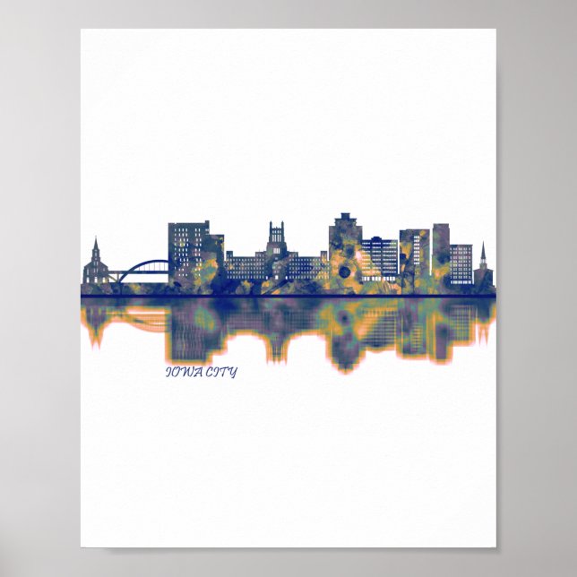 Poster Skyline de Iowa (Devant)