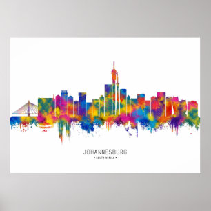 Poster Skyline de Johannesbourg