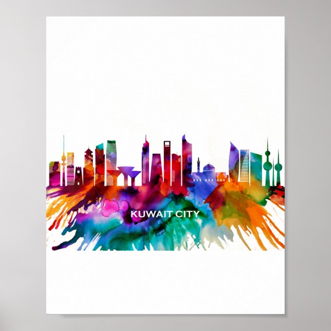 Poster Skyline de Koweït City (Devant)