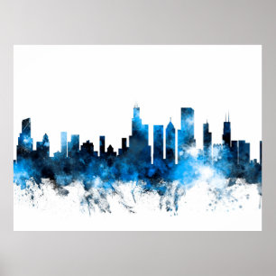 Poster Skyline de l'Illinois
