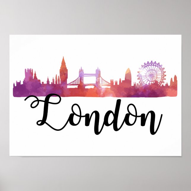 Poster Skyline de Londres (Devant)