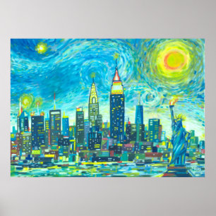 Poster Skyline de Manhattan
