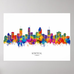Poster Skyline de Montréal
