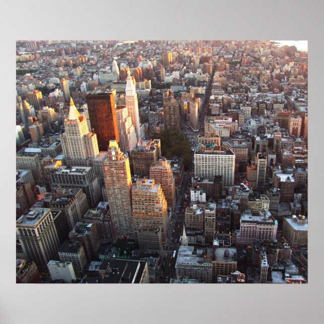 POSTER SKYLINE DE NEW YORK CITY" (Devant)