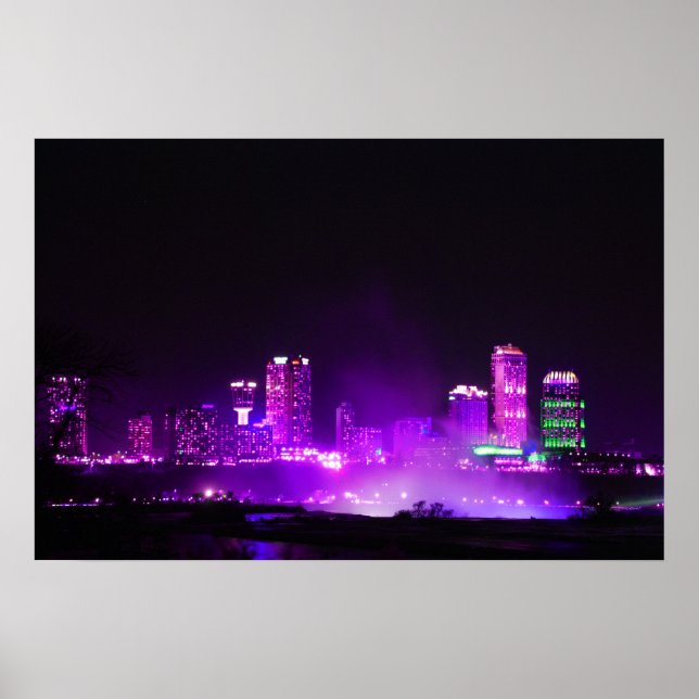 Poster Skyline de Niagara Falls (Devant)