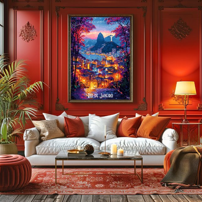 Poster Skyline de Rio de Janeiro - Art brésilien (Créateur téléchargé)