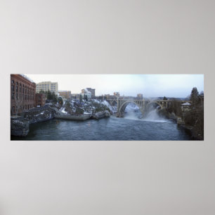 Poster Skyline de Spokane City