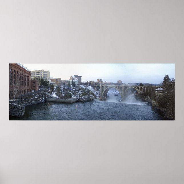 Poster Skyline de Spokane City (Devant)