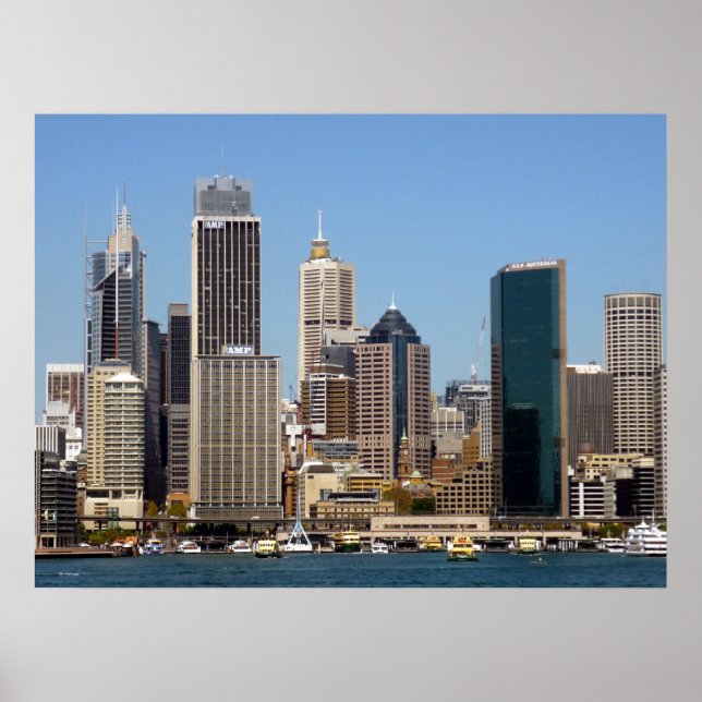 Poster skyline de sydney (Devant)
