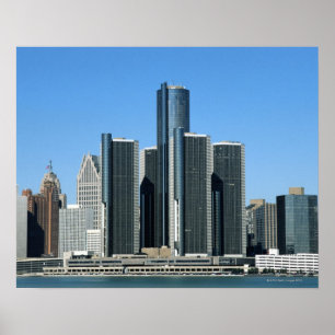 Poster Skyline Détroit 4