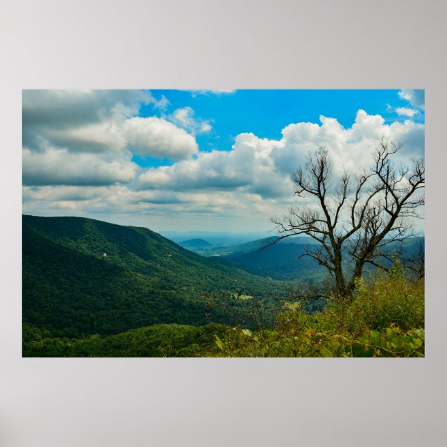 Poster Skyline Drive Blue Ridge Mountains (Devant)