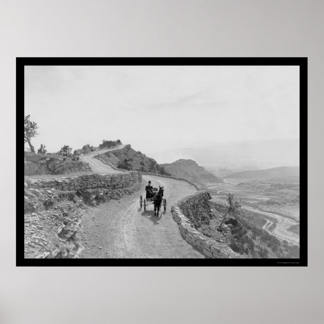 Poster Skyline Drive Canon City, CO 1912 (Devant)