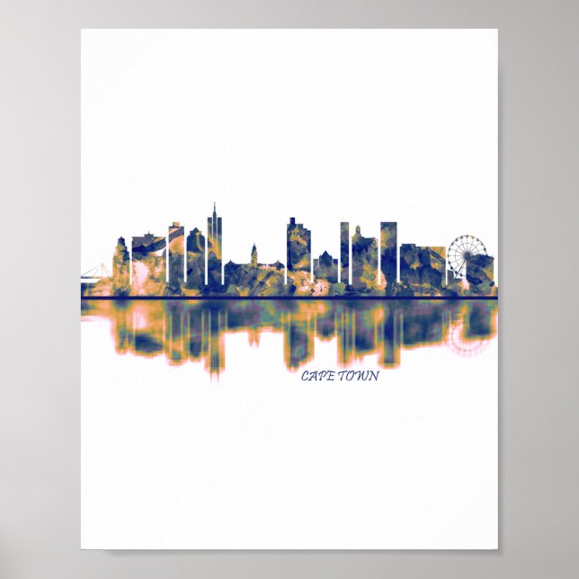 Poster Skyline du Cap (Devant)