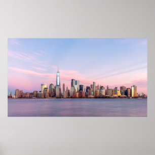 Poster Skyline du soir de New York