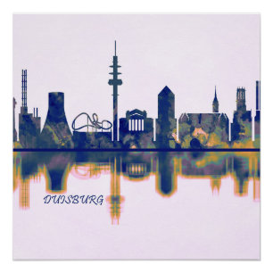 Poster Skyline Duisburg