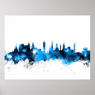 Poster Skyline écossaise de Glasgow